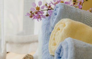 Personalized warm scented towels for your comfort